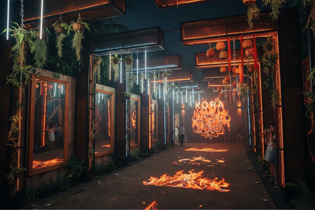 KORA 70m Instagram Alley — night view